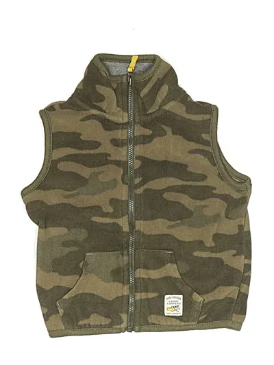 Pre-owned Carter's Kids' Vest In Brown