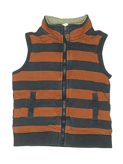 Pre-owned Carter's Kids' Vest In Brown
