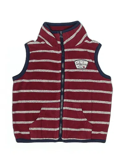 Pre-owned Carter's Babies' Vest In Burgundy