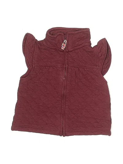Pre-owned Carter's Babies' Vest In Burgundy