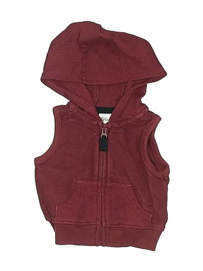 Pre-owned Carter's Babies' Vest In Burgundy