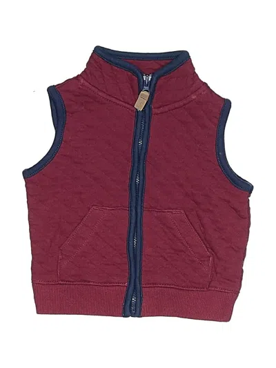 Pre-owned Carter's Babies' Vest In Burgundy