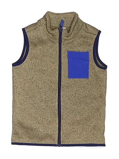 Pre-owned Carter's Kids' Vest In Gold