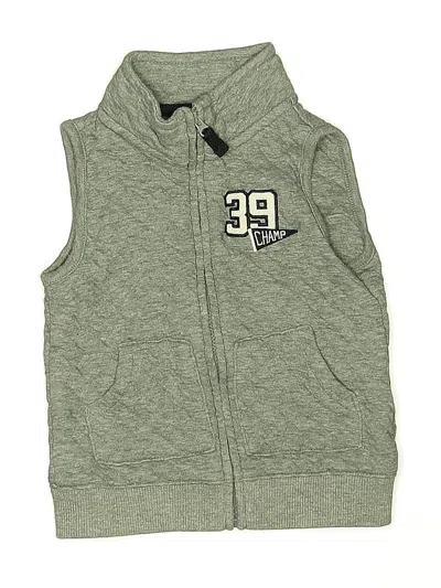 Pre-owned Carter's Kids' Vest In Gray