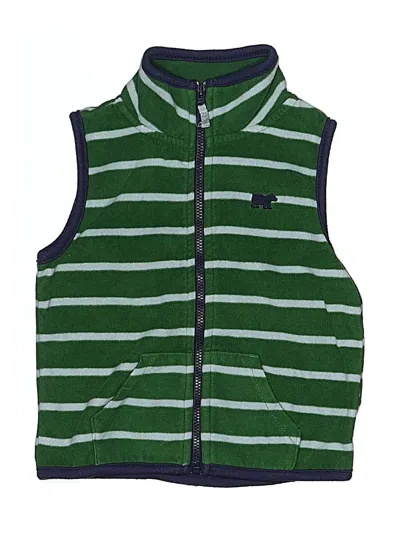 Pre-owned Carter's Kids' Vest In Green