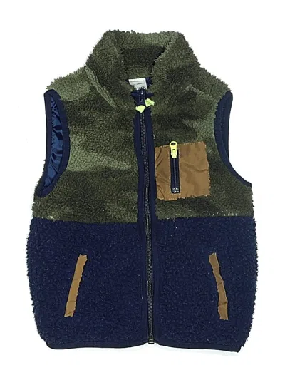 Pre-owned Carter's Kids' Vest In Green