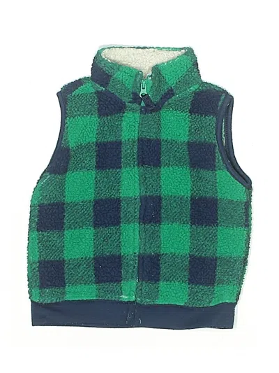 Pre-owned Carter's Kids' Vest In Green