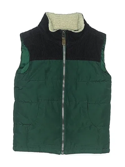 Pre-owned Carter's Kids' Vest In Green