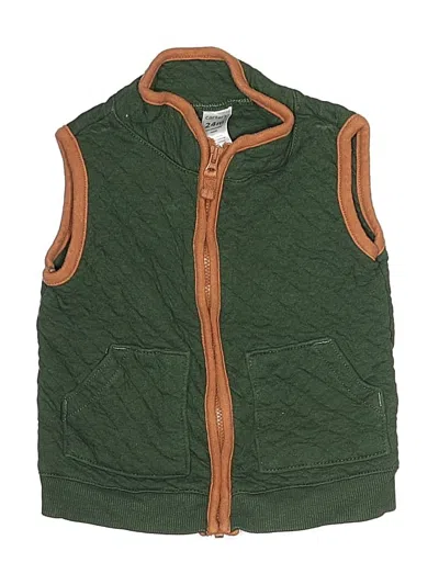 Pre-owned Carter's Kids' Vest In Green