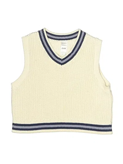 Pre-owned Carter's Kids' Vest In Ivory
