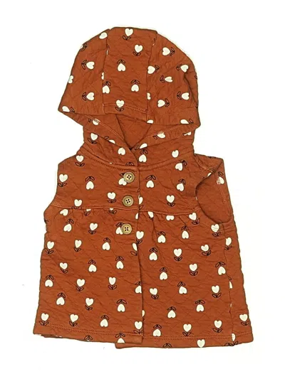 Pre-owned Carter's Kids' Vest In Orange