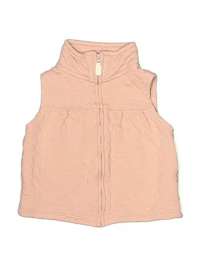Pre-owned Carter's Kids' Vest In Pink