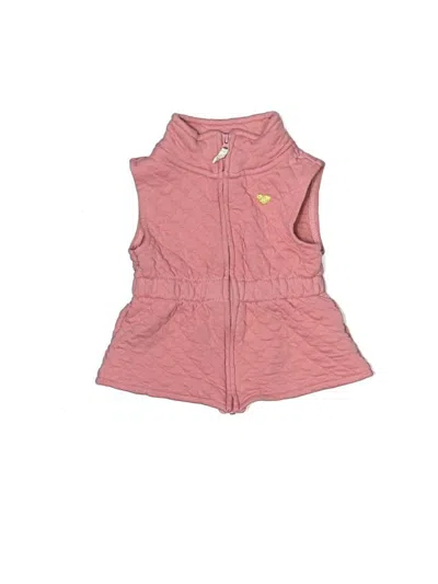 Pre-owned Carter's Kids' Vest In Pink