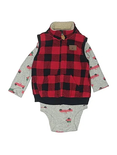 Pre-owned Carter's Kids' Vest In Red