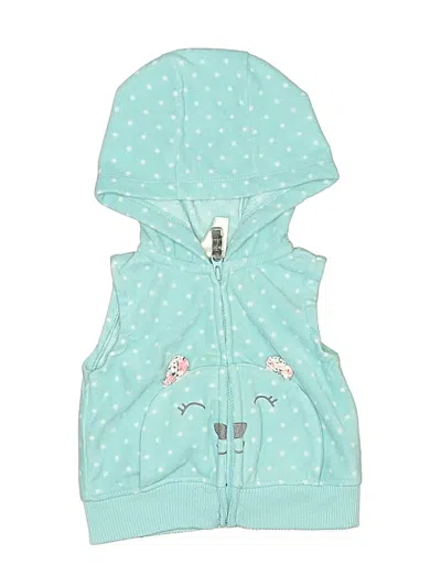 Pre-owned Carter's Babies' Vest In Teal