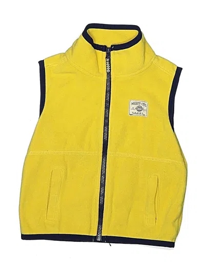 Pre-owned Carter's Kids' Vest In Yellow