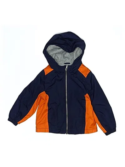 Pre-owned Carter's Kids' Windbreaker Jacket In Blue