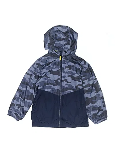 Pre-owned Carter's Kids' Windbreaker Jacket In Blue