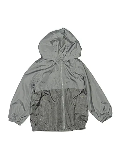 Pre-owned Carter's Kids' Windbreaker Jacket In Gray