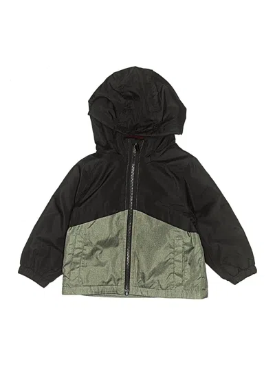 Pre-owned Carter's Kids' Windbreaker Jacket In Green