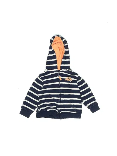 Pre-owned Carter's Babies' Zip Up Hoodie In Blue