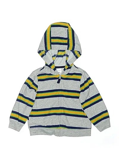 Pre-owned Carter's Kids' Zip Up Hoodie In Blue