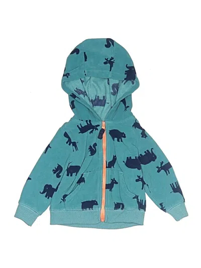 Pre-owned Carter's Babies' Zip Up Hoodie In Blue