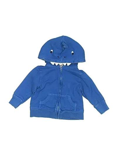 Pre-owned Carter's Babies' Zip Up Hoodie In Blue