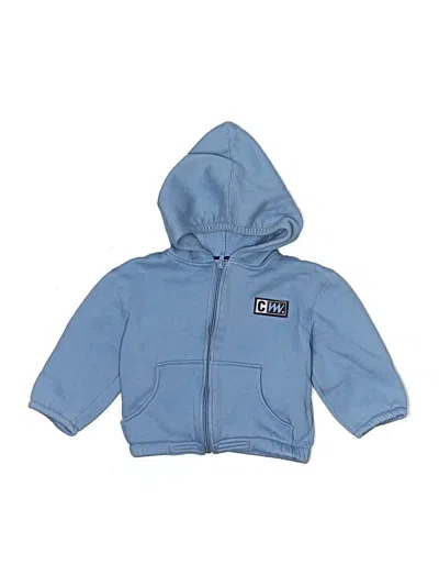 Pre-owned Carter's Kids' Zip Up Hoodie In Blue