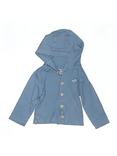 Pre-owned Carter's Babies' Zip Up Hoodie In Blue
