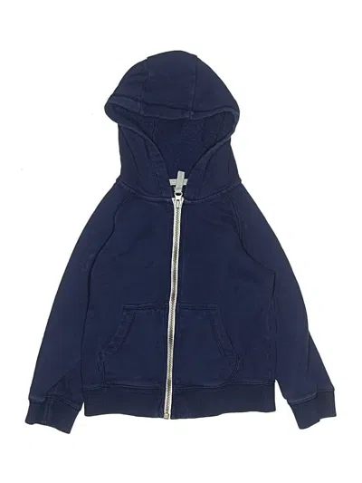 Pre-owned Carter's Kids' Zip Up Hoodie In Blue