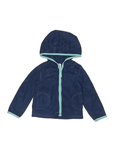 Pre-owned Carter's Kids' Zip Up Hoodie In Blue