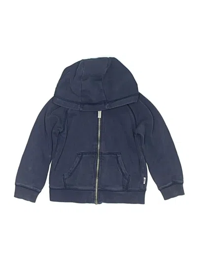Pre-owned Carter's Kids' Zip Up Hoodie In Blue