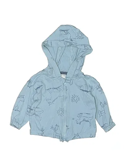 Pre-owned Carter's Babies' Zip Up Hoodie In Blue