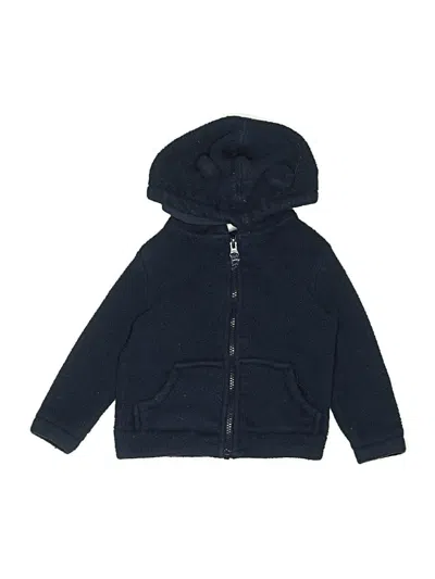 Pre-owned Carter's Kids' Zip Up Hoodie In Blue