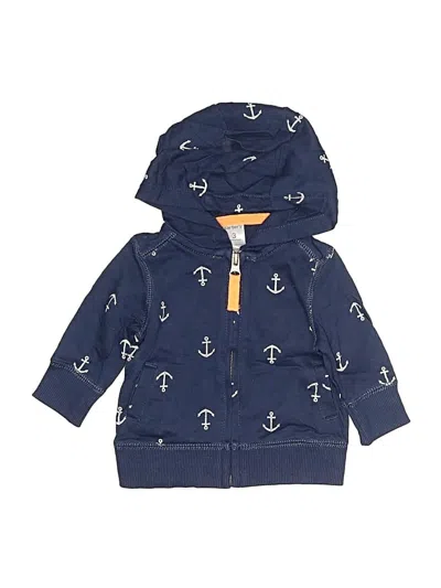 Pre-owned Carter's Babies' Zip Up Hoodie In Blue