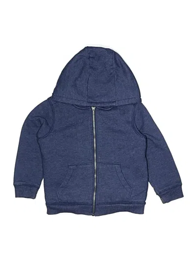 Pre-owned Carter's Kids' Zip Up Hoodie In Blue