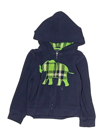 Pre-owned Carter's Kids' Zip Up Hoodie In Blue