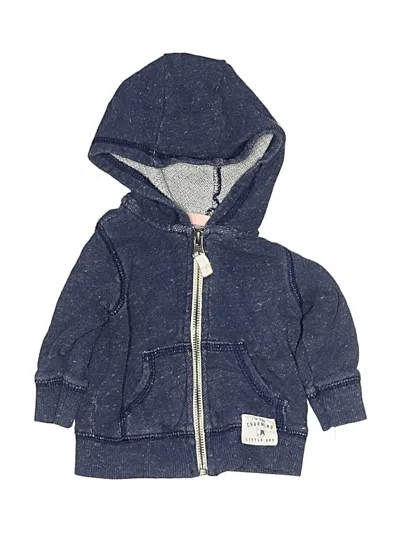 Pre-owned Carter's Babies' Zip Up Hoodie In Blue