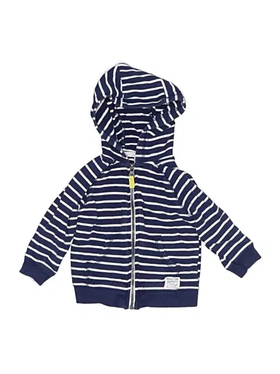 Pre-owned Carter's Kids' Zip Up Hoodie In Blue