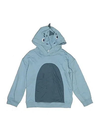 Pre-owned Carter's Kids' Zip Up Hoodie In Blue