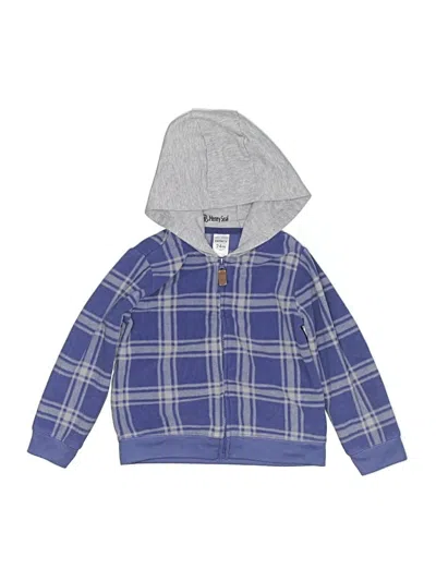 Pre-owned Carter's Kids' Zip Up Hoodie In Blue