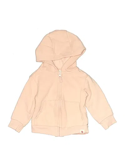 Pre-owned Carter's Babies' Zip Up Hoodie In Brown