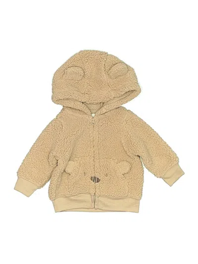 Pre-owned Carter's Babies' Zip Up Hoodie In Brown