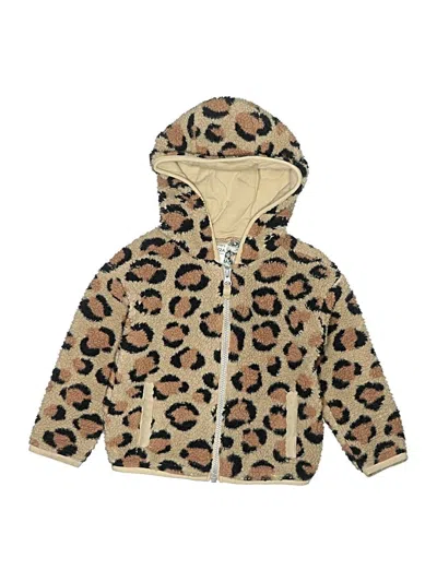 Pre-owned Carter's Kids' Zip Up Hoodie In Gold