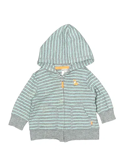 Pre-owned Carter's Babies' Zip Up Hoodie In Gray