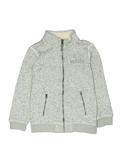 Pre-owned Carter's Kids' Zip Up Hoodie In Gray