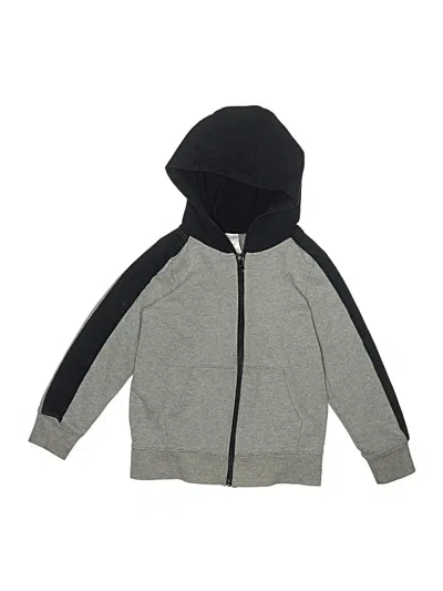 Pre-owned Carter's Kids' Zip Up Hoodie In Gray