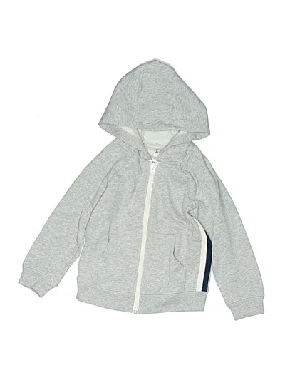Pre-owned Carter's Kids' Zip Up Hoodie In Gray
