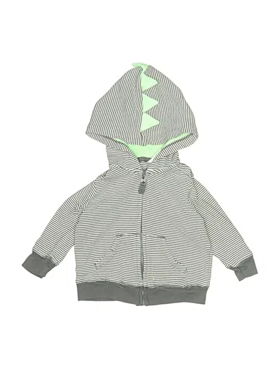 Pre-owned Carter's Babies' Zip Up Hoodie In Gray